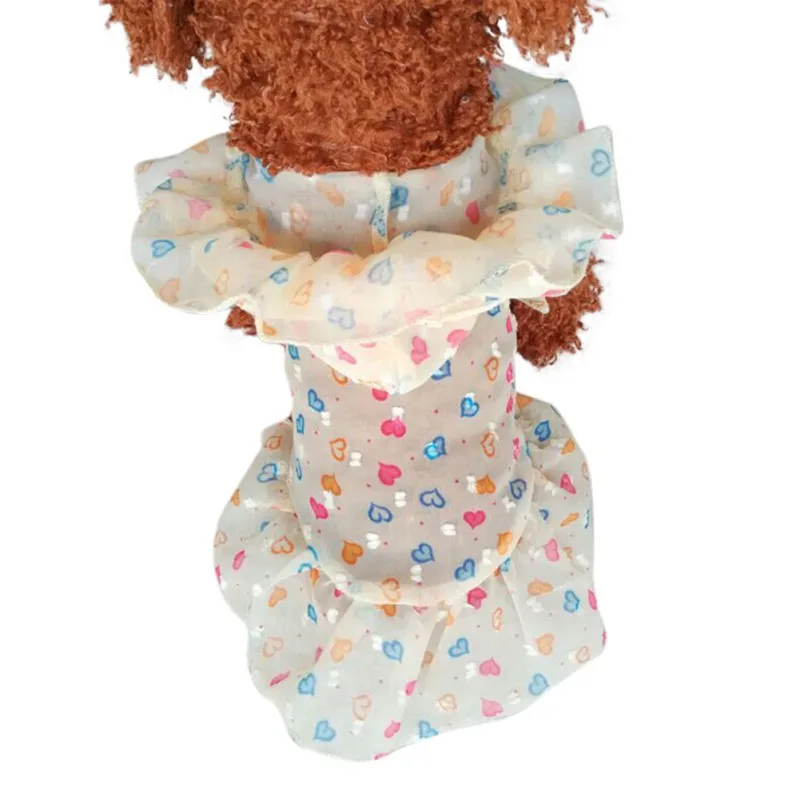 Summer Sun Protection Hoodies Dog Dress Transparent Skirt Cute for Small Medium Cat Puppy Kitty Pet Clothing | Дом и сад