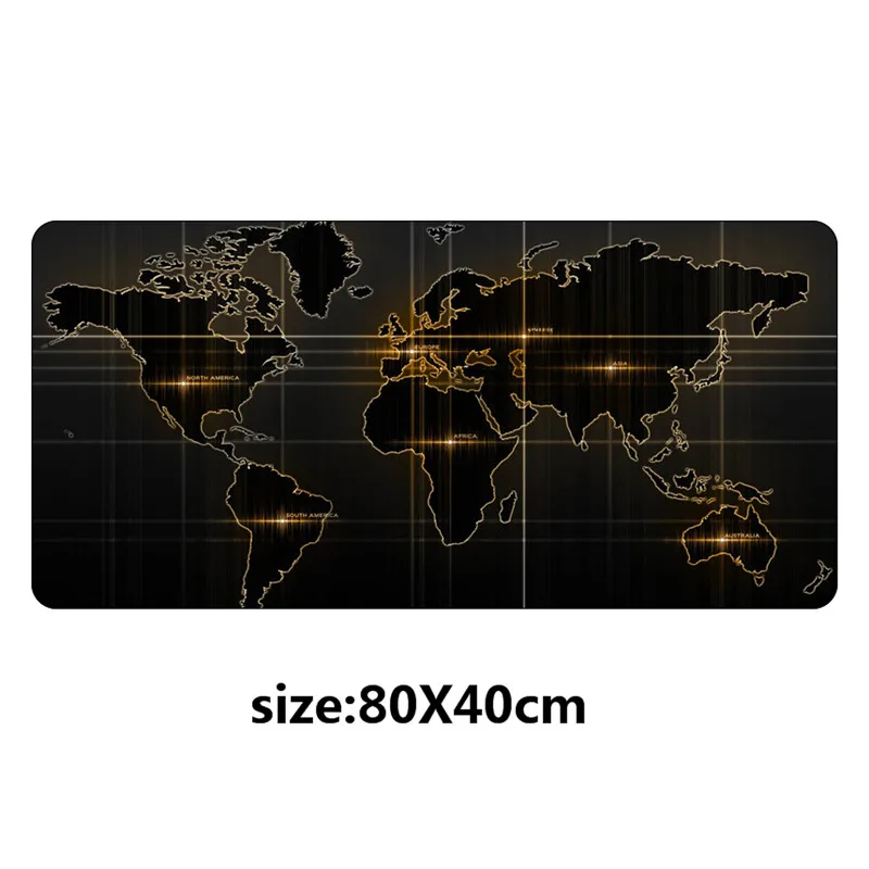 NO.6 SIANCS 80x40 см большой коврик для мыши с картой мира большой Настольный коврик для клавиатуры коврик для мыши игровой геймер игровой коврик для компьютера подарки - Цвет: NO.6