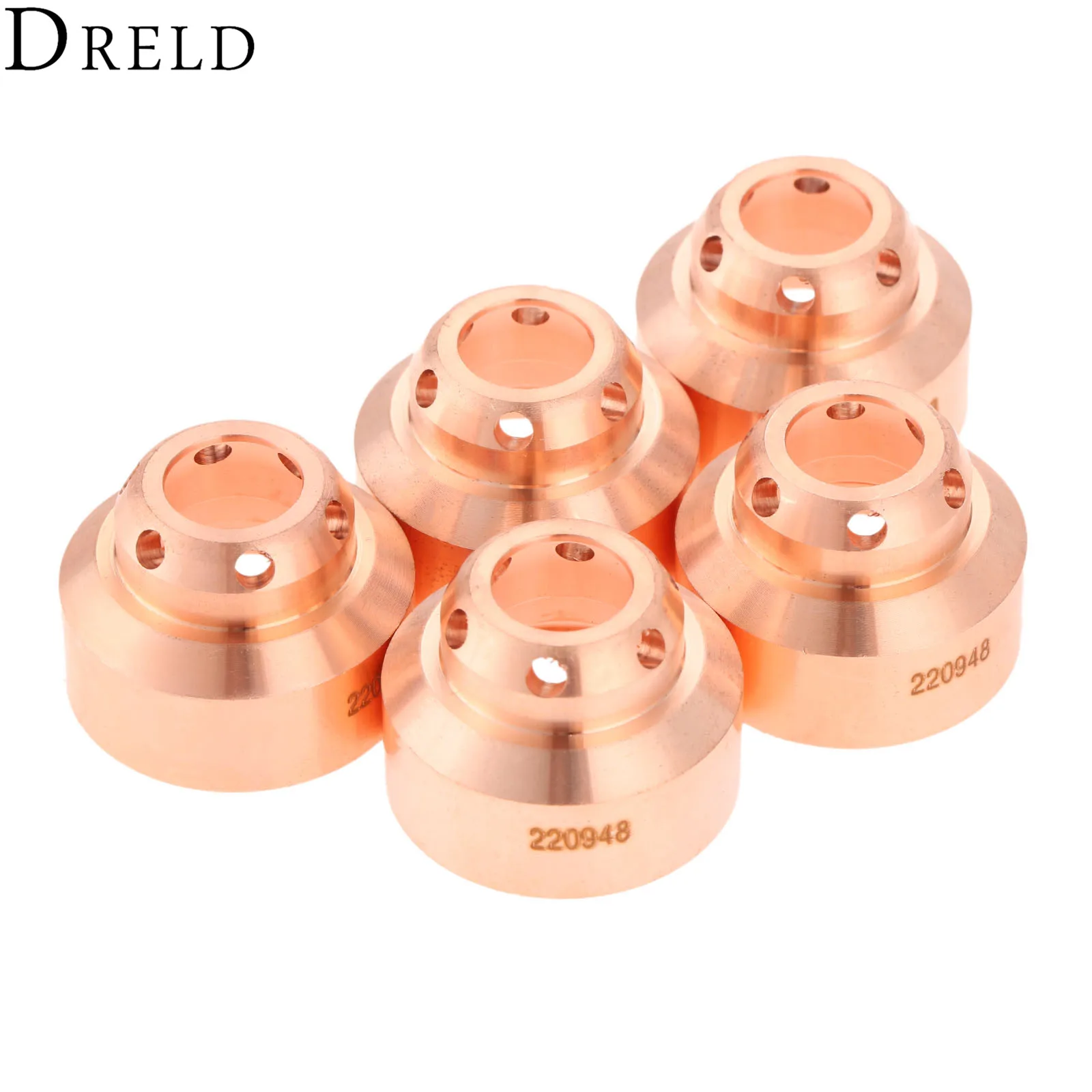 DRELD 5 шт. 45A плазменный щит 220948 рост ребенка 65/85/105 плазменной резки фонарь расходные материалы для сварки оборудование для пайки Замена
