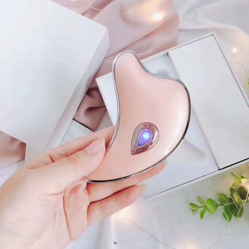 Микротоковая машина Guasha, устройство для подтяжки лица, USB перезаряжаемое устройство для омоложения кожи, Электрический массажер для красоты лица Guasha