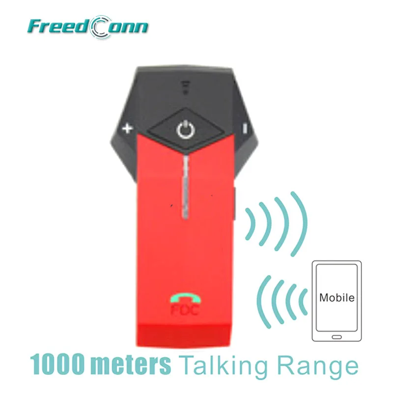 Бесплатная доставка! Красный FreedConn 1000M COLO мотоциклетный шлем Bluetooth Переговорная