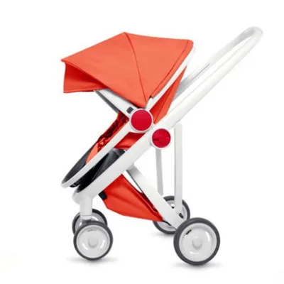 Оранжевый Babyruler/детская коляска 3 в 1 с высоким пейзажем; складная детская коляска для новорожденных; модная детская коляска в европейском стиле; Bebek Arabasi kinderwgen - Цвет: Оранжевый
