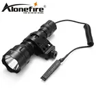 Светодиодный тактический фонарик AloneFire C8 CREE XML T6 L2 U3, фонарик Zaklamp, 20 мм, крепление для страйкбольной винтовки, ружья, фонарь, батарея 18650