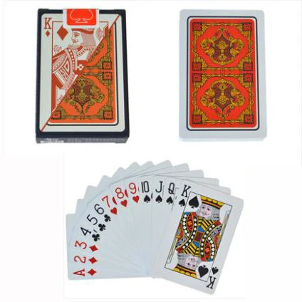 5639 RED ПВХ шаблон пластиковые водонепроницаемые взрослые игральные карты игры в покер карты; настольные игры 58*88 мм карты - Цвет: 5639 RED