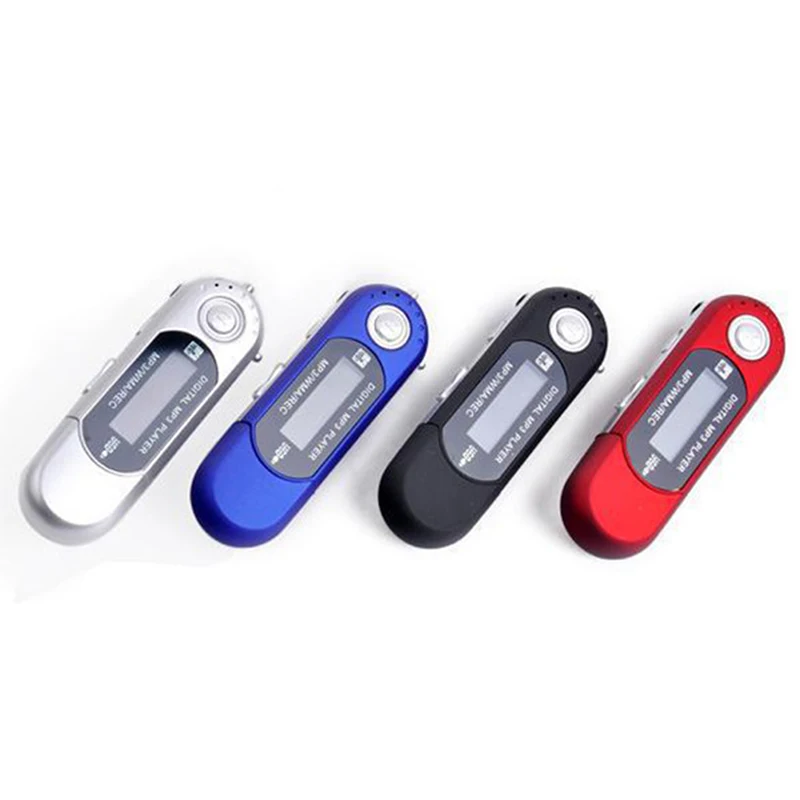 Portable Auto Car FM Radio Function With TF Card Slot LCD Screen USB Flash Drive With Earphone Digital Mini USB MP3 Music Player
