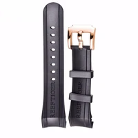 reef tigerrt watch band 29 cm black rubber watch strap with tang buckle for aurora concept and transformer watch