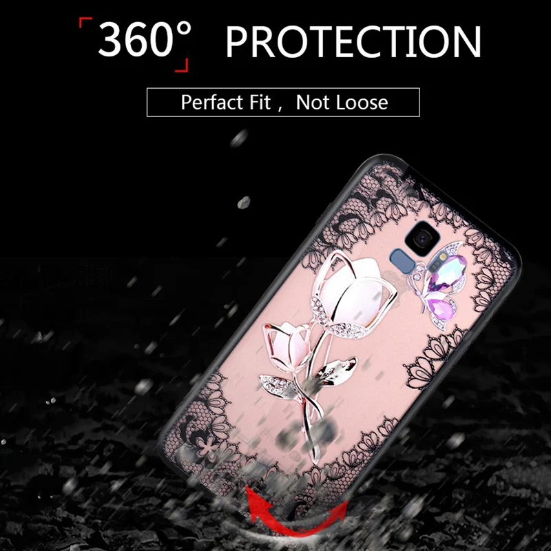 UPaitou 3D рельеф кружевное платье с цветочным рисунком чехол для телефона Samsung Galaxy J2