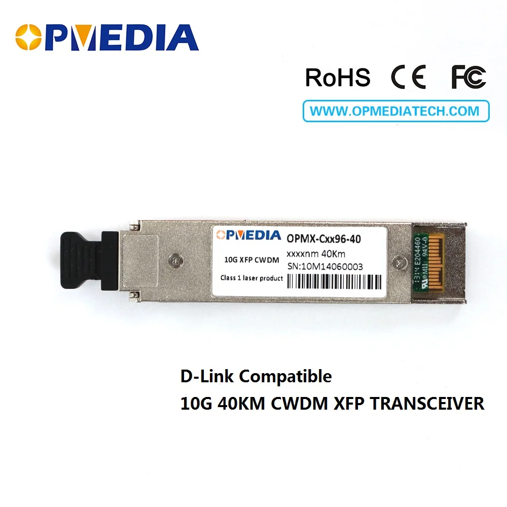 Для трансивера D Link 10GEBASE CWDM ER XFP 10G 40km 1470 ~ 1610nm оптический модуль с двойным LC и DDM|optical
