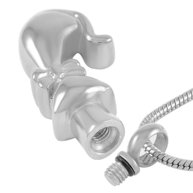 IJD9696 бантик держатель для кошки пепла Мемориал пепел кепсаке урны кулон ожерелье