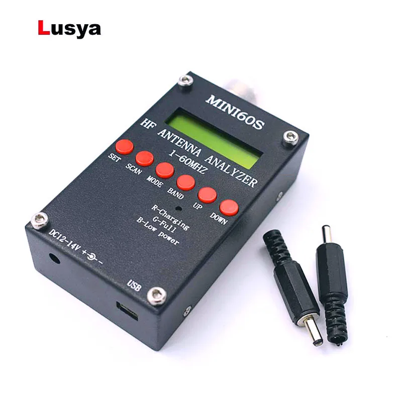 Bluetooth Android HF ANT анализатор SWR 1-60 МГц Mini60 USB высокой точности MINI60S антенны метр для Ham Радио C4-006