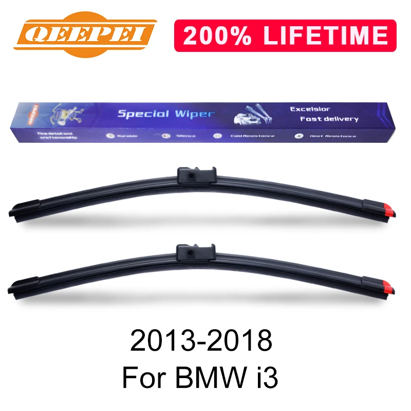 Сменные щетки стеклоочистителя QEEPEI сменные для BMW i3 I01 2013-2018 резиновые