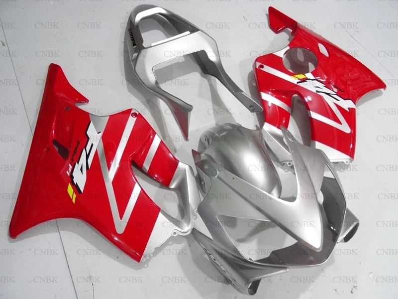 Обтекатели для CBR600 F4i 2001 - 2003 серебряные красного цвета CBR600F4i 02 обтекатель