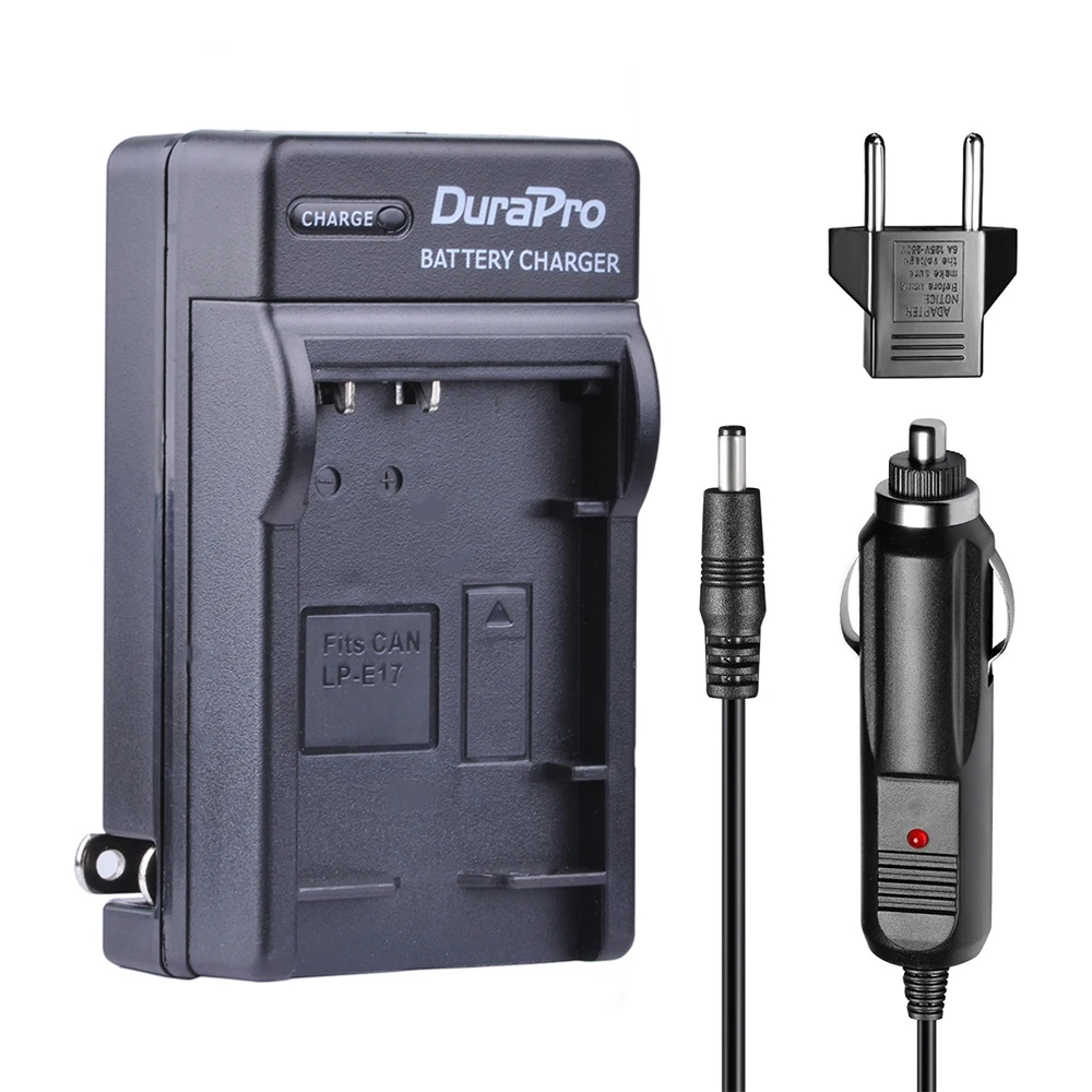 2pc 1040mAh LP-E17 LPE17 LP E17 Rechargeable Battery+Car Charger+EU Plug for Canon EOS Rebel T6i 750D T6s 760D M3 8000D Kiss X8i |