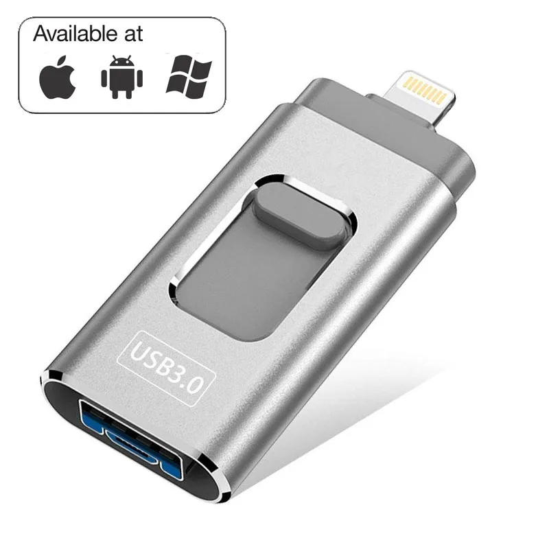 USB флеш накопитель 3 в 1 для iPhone/Android 16 ГБ 32 64 128 флешка OTG Usb 0 внешний флэш карта
