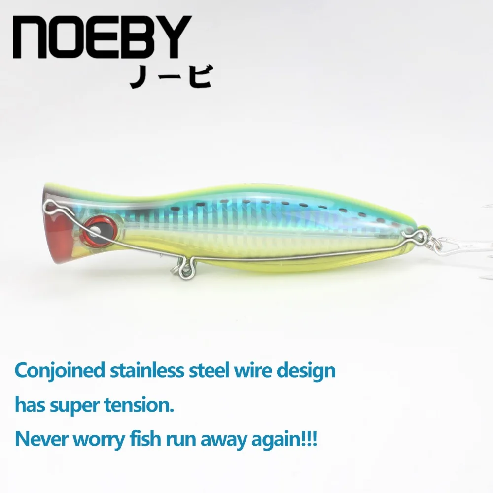 NOEBY 2018 новый стиль Tuna GT 160 мм/78 г Большой Поппер рыболовные приманки верхняя вода
