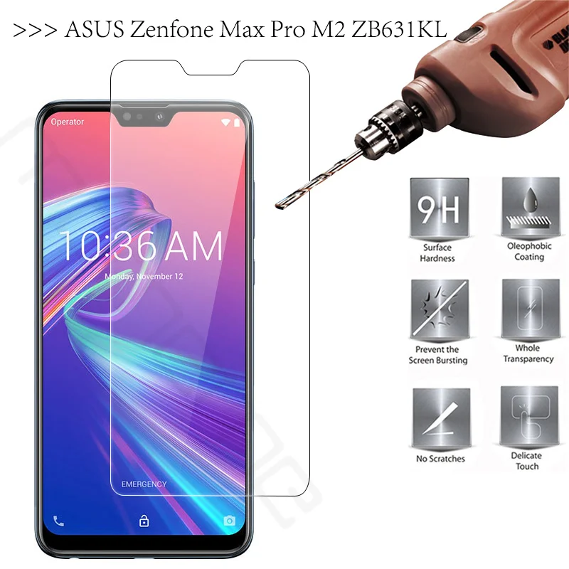 ASUS Zenfone Max Pro M2 ZB631KL ZB633KL закаленная Защитная стеклянная пленка для экрана класса