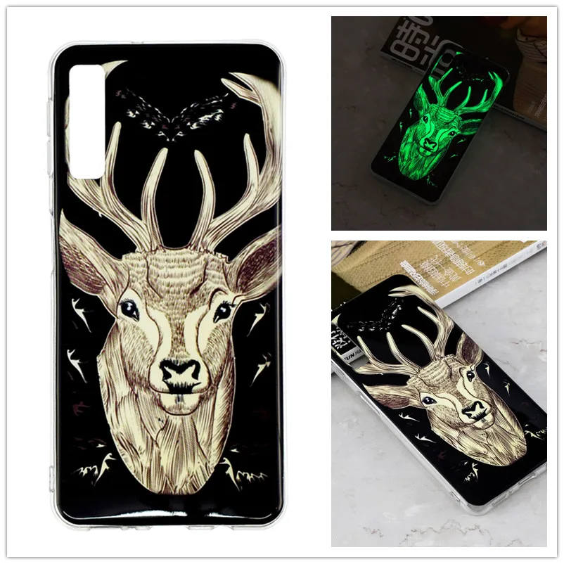 Светящийся чехол для Coque samsung A7 чехол Etui Fundas силиконовый чехол из ТПУ для Coque samsung Galaxy A7 A 7 A750 Carcasa