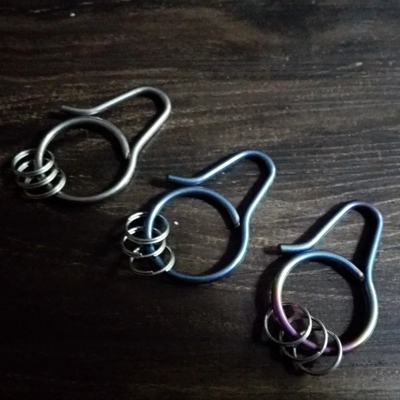 

Titanium TC4 Key Ring Handmade Waist Hanging Packaging
