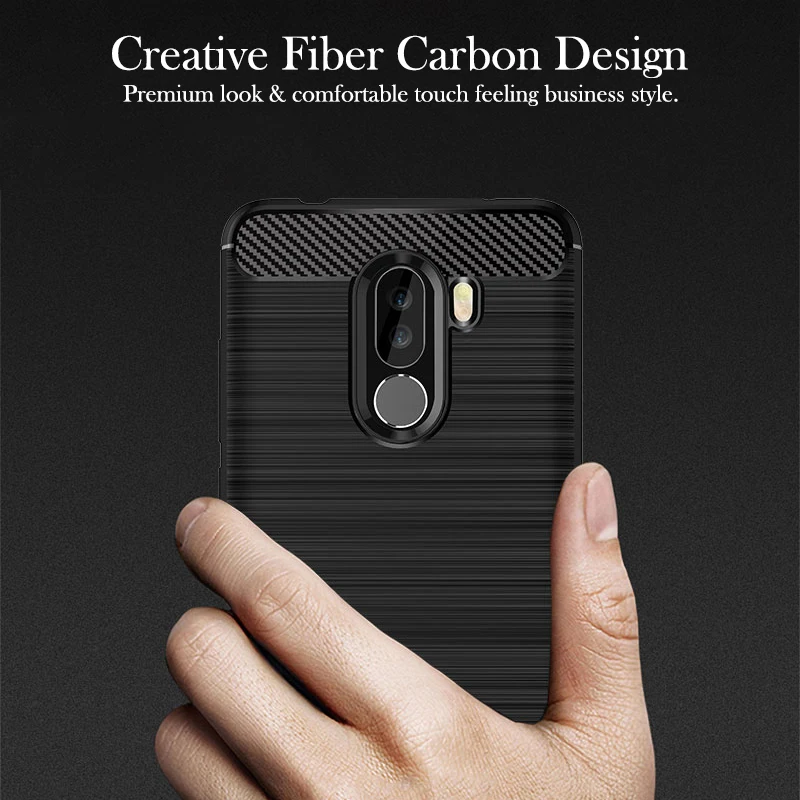 Силиконовый чехол из углеродного волокна для Redmi Note 7 6 5 4 Pro 5A Prime Cover S2 Y1 Lite 4X 6A