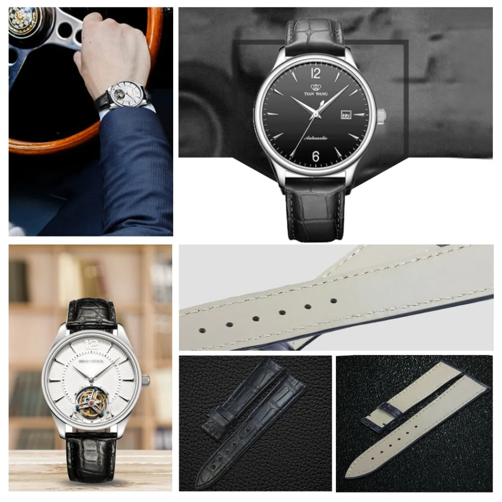 Ремешок ZLIMSN из крокодиловой кожи под заказ подходит для Longines Omega Jaeger петрон