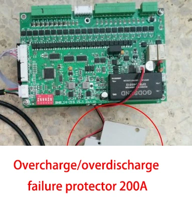 Protector 200A 147S литий-ионная LiFePO4 LTO Lipo плата защиты батареи 200A 150A 100A 50A BMS баланс Bluetooth APP 14S 21S 24S 32S 48S - Цвет: Protector 200A