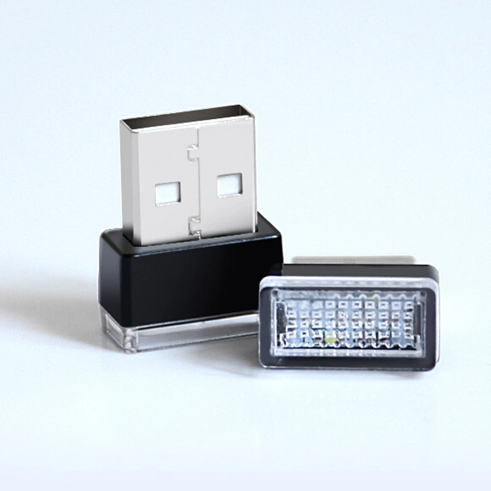 Автомобильный Универсальный USB светодиодный декоративный светильник