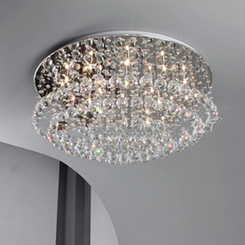 Потолочные светильники из нержавеющей стали светодиодные диаметр 60/80/100 см K9|led