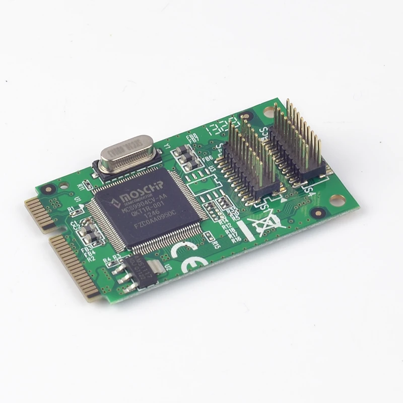 Мини адаптер PCI e 4 портовый для последовательного адаптера PCIe с RS232 на мини карту