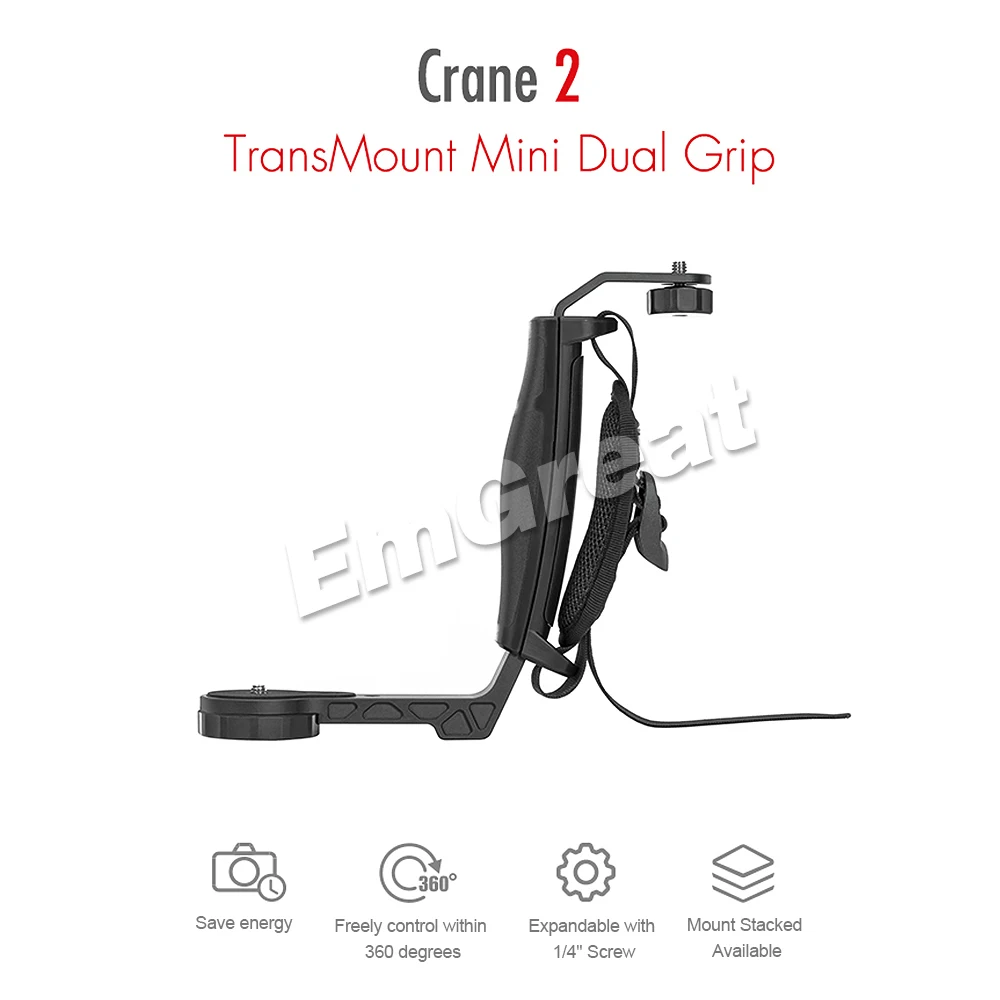 Zhiyun официальный Crane 2 Gimbal аксессуары L кронштейн для переустановки Mini Dual Grip LED