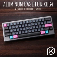 Anodized Aluminium case for xd60 xd64 60% hhkb layout custom keyboard acrylic panels diffuser can support gh60 xd64 xd60 60%