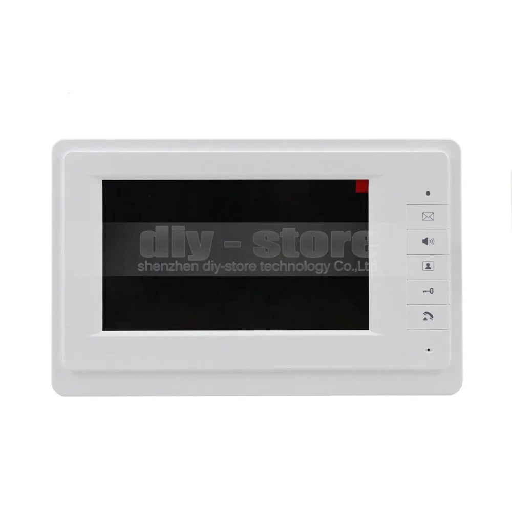 DIYSECUR 7 inch TFT Color LCD Display Video Door Phone Intercom Doorbell 700TVLine HD IR Night Vision Camera 2V1 | Безопасность и