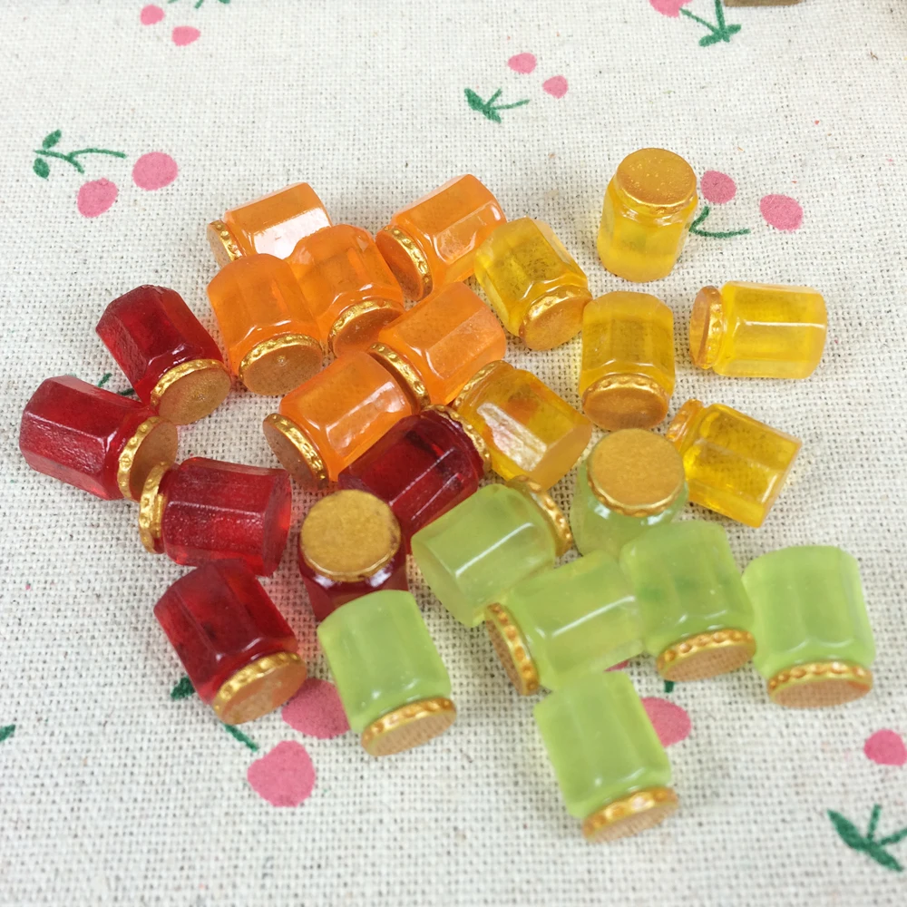 Смешанные 4 цвета искусственный кабошон с плоской задней стороной Сказочная