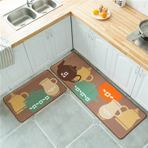 50X120 и 50x80 см печатные европейские Коврики для кухни Напольный Коврик придверный коврик для улицы коврик бытовой коврик - Цвет: C1