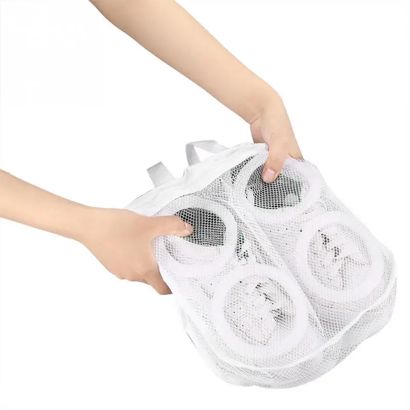 Сетчатый мешок для стирки сумка обуви органайзер хранения можно использовать