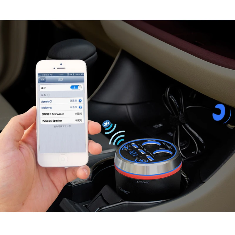 [Обновление] Автомобильный беспроводной FM передатчик Accnic C1 с USB радио приемник