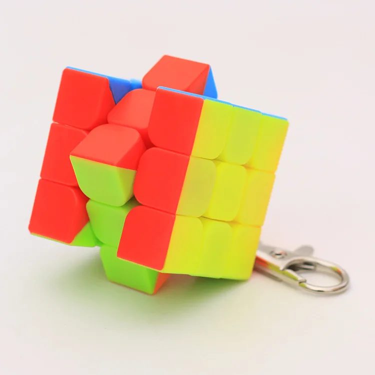 Moyu мини брелок 3x3x3 2x2x2 волшебный куб наклейки-пазлы скоростной куб брелок Развивающие игрушки для детей подарок игровой куб