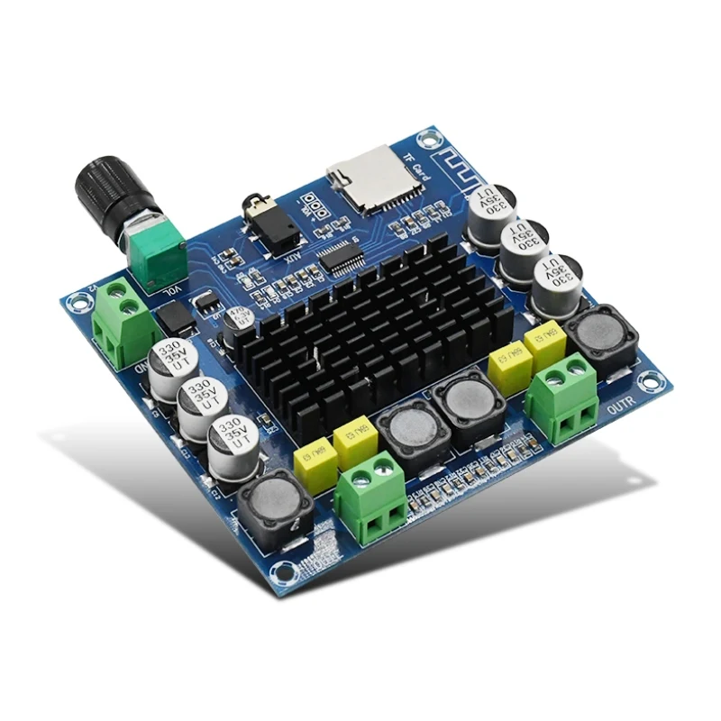 XH A104 Bluetooth 4 1 TDA7498 цифровой усилитель мощности плата 2x50 Вт стереоусилитель модуль