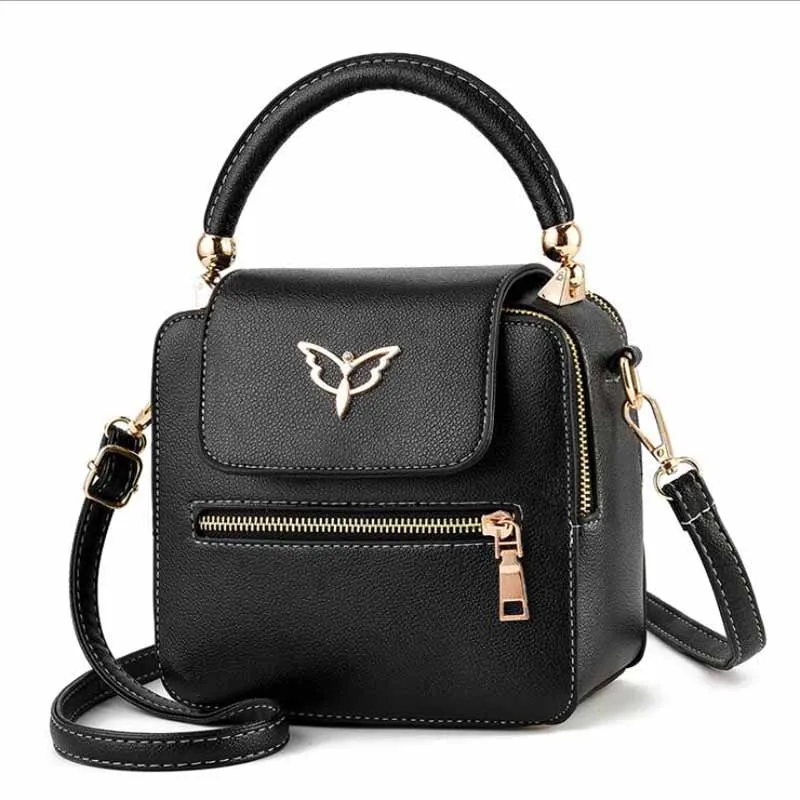 

New 2019 Elegant Shoulder Bag Women Designer Luxury Handbags Women Bags Plum Bow Sweet Messenger Crossbody Bag