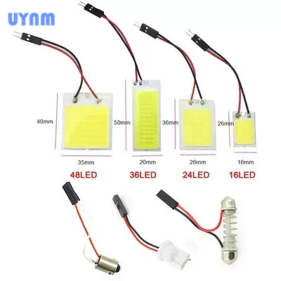 UYNM Белый Красный Bluetooth 10 Cob 16 24 36 48 SMD Автомобильные светодиодные панели для