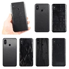 3D наклейка из углеродного волокнакожидереварисунок на заднюю панель телефона для XIAOMI Mi9 Mi8 SE MIX3 Redmi 6 5 Plus Note 5 Pro