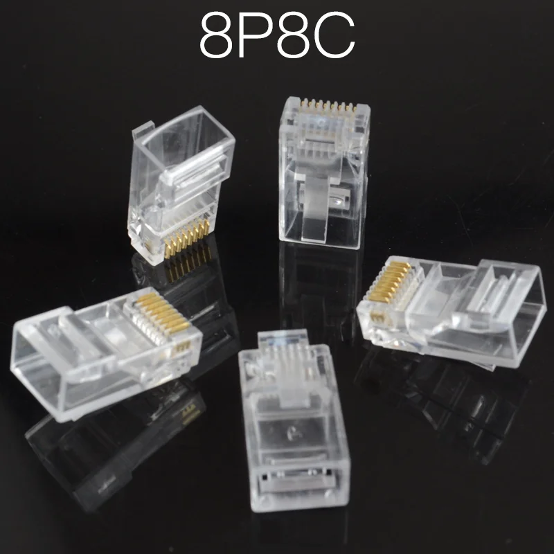 Модульный разъем для телефонного Интернета 4P4C 6P2C 6P4C 6P6C 8P8C RJ9 RJ11 RJ45 10