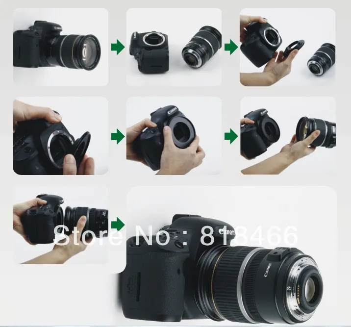 77 мм Макро Обратный объектив адаптер кольцо для CANON EOS EF Крепление объектива