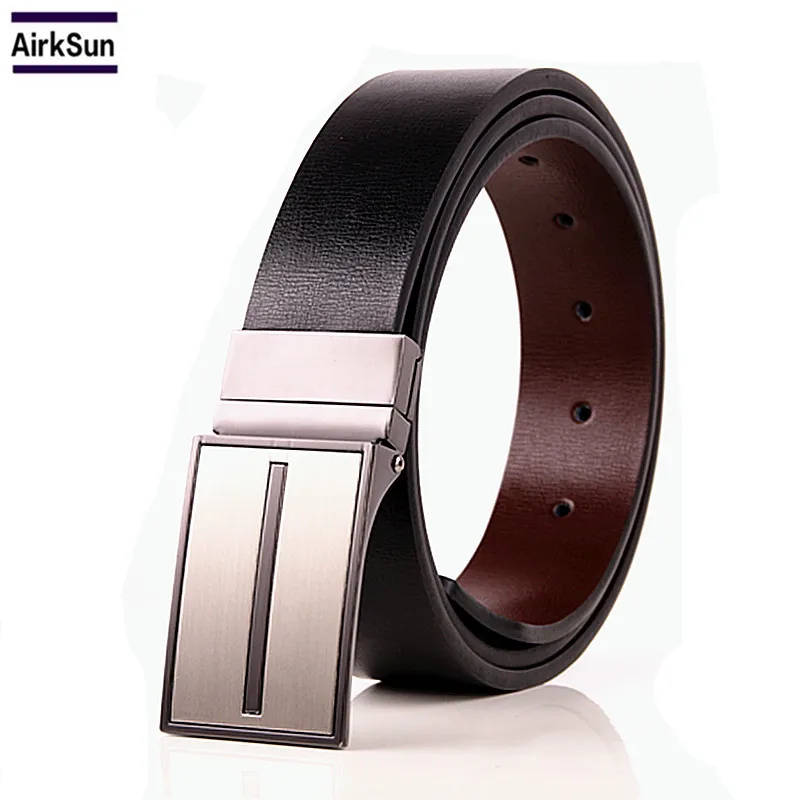 2017 обратимое мужское платье ремень кожаный Реверсивный широкий вращающийся