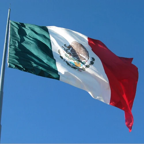 

New 3x5 Feet Polyester Mexico Flag Mexican Country Indoor Outdoor Banner Pennant Home Decoration