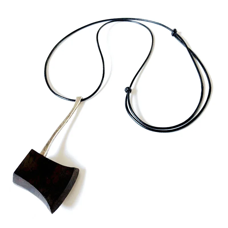

Fashion Axe Wooden Pendant Charm Alloy Pendant Vintage Style Necklace
