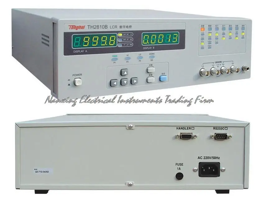 

Fast arrival Tonghui TH2810B digital LCR meter 100Hz,120Hz,1kHz,10kHz, Basic accuracy 0.1%