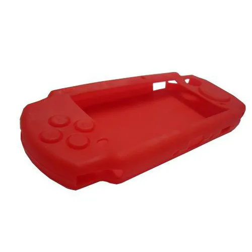 Красный мягкий защитный силиконовый чехол для путешествий Sony PSP 2000/3000 |