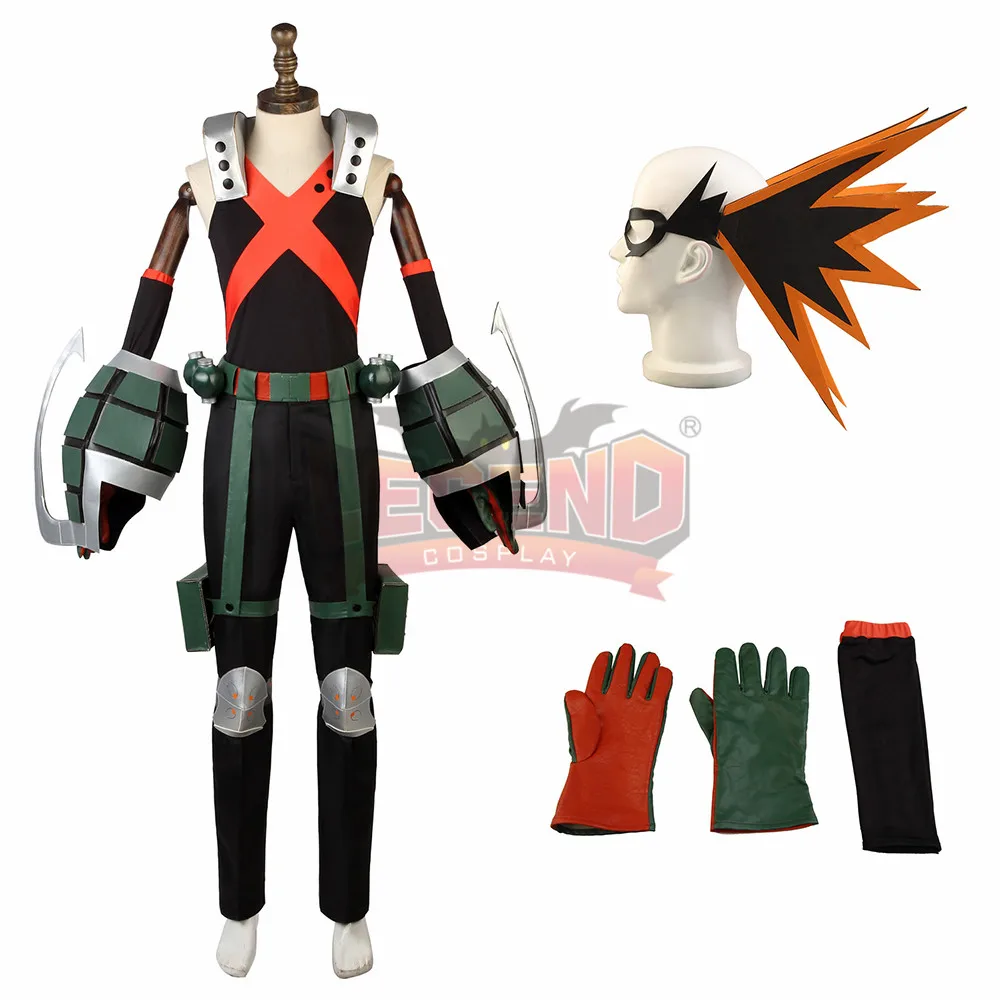 С героями из мультфильма Мой Hero boku без hero Академии Katsuki Bakugou косплэй костюм