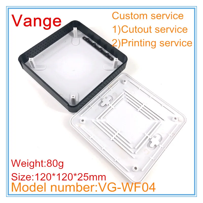 2pcs/lot mold injected junction box IP54 ABS plastic housing shell diy 120*120*25mm for signal launcher equipment | Обустройство дома