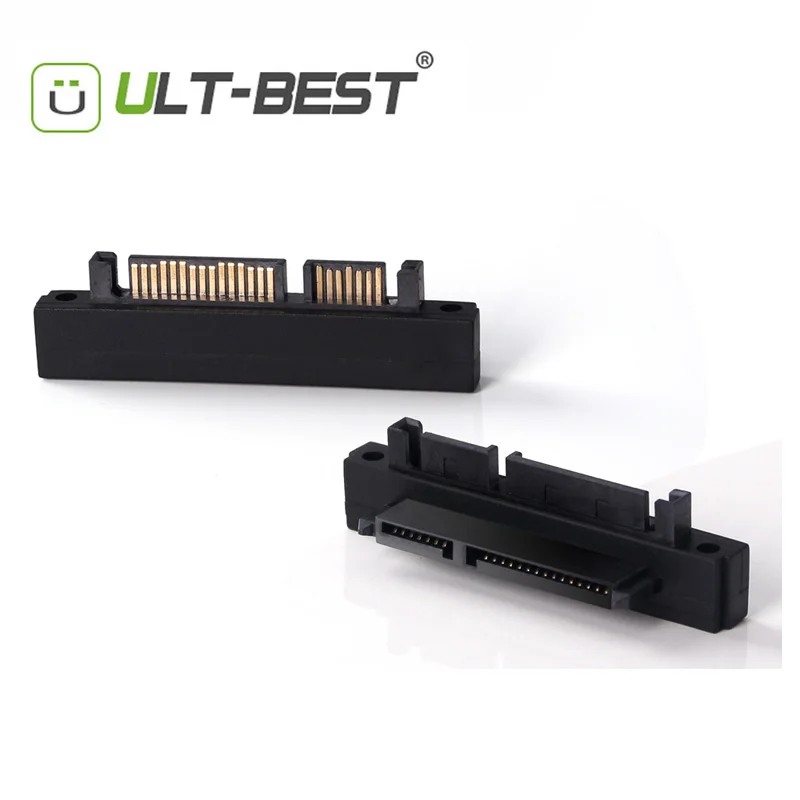 Адаптер SATA ult best удлинитель 7 + 15 22P штекер гнездо адаптер под прямым углом 90|sata